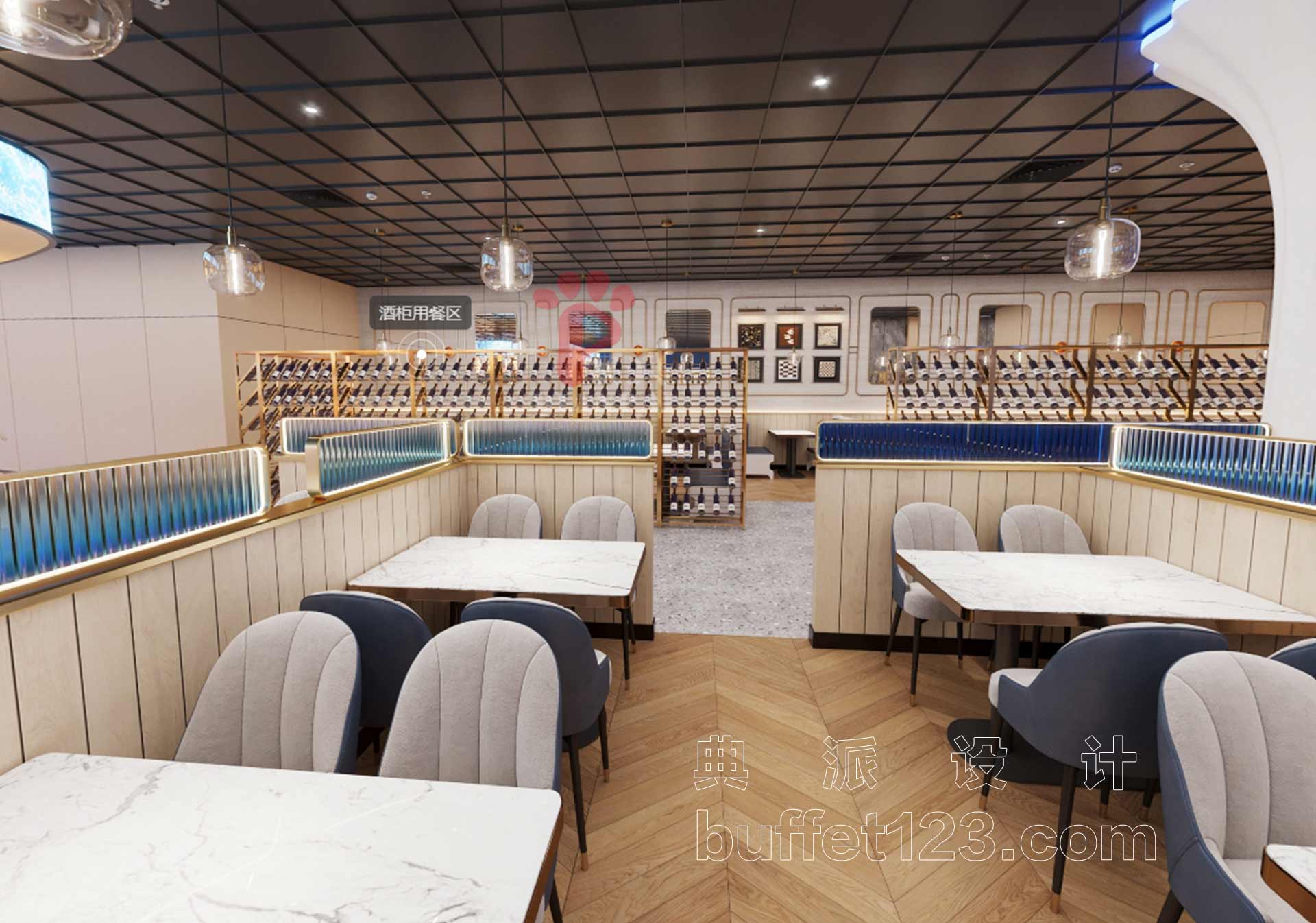 美国餐厅用餐区