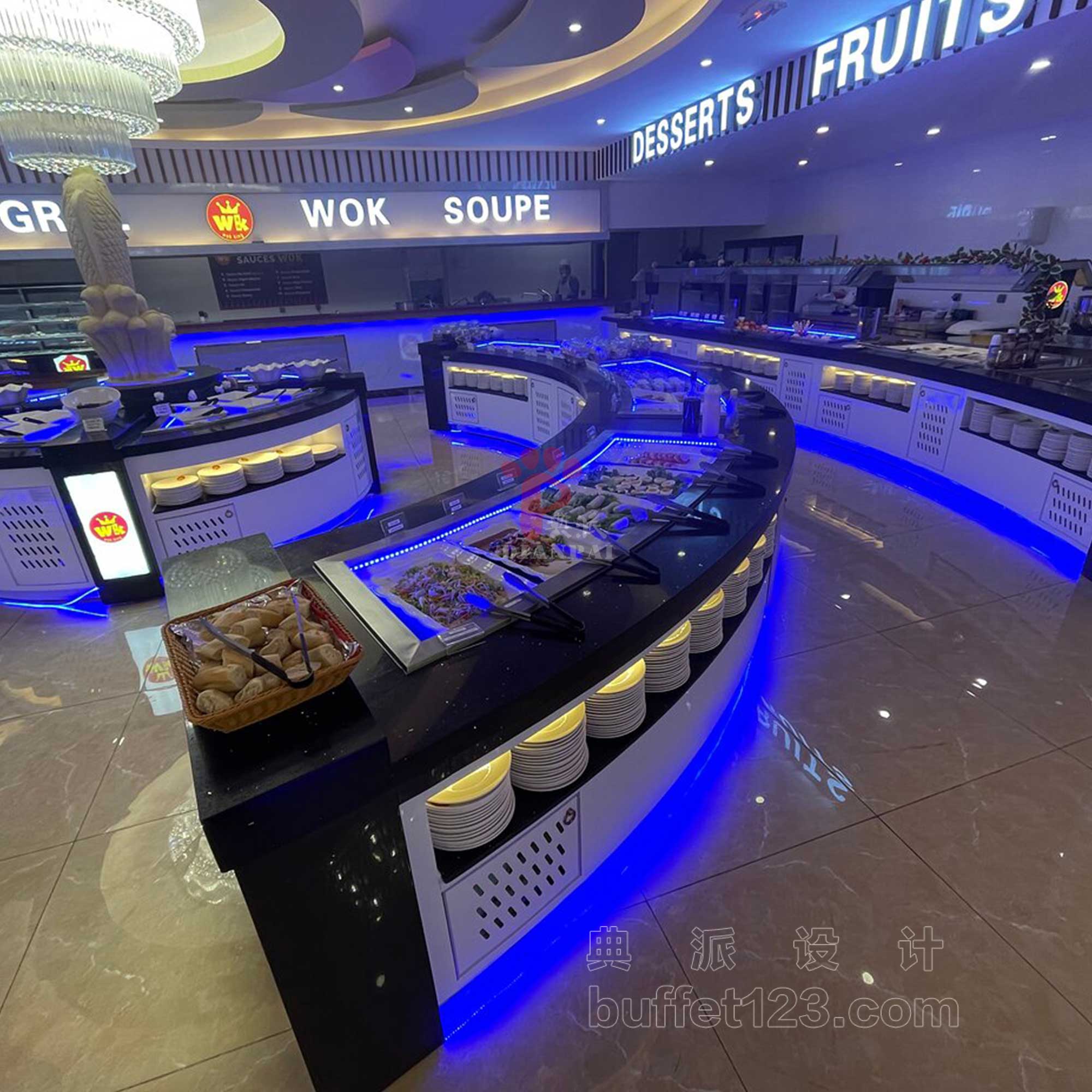 圆形布菲台自助餐台DP69862