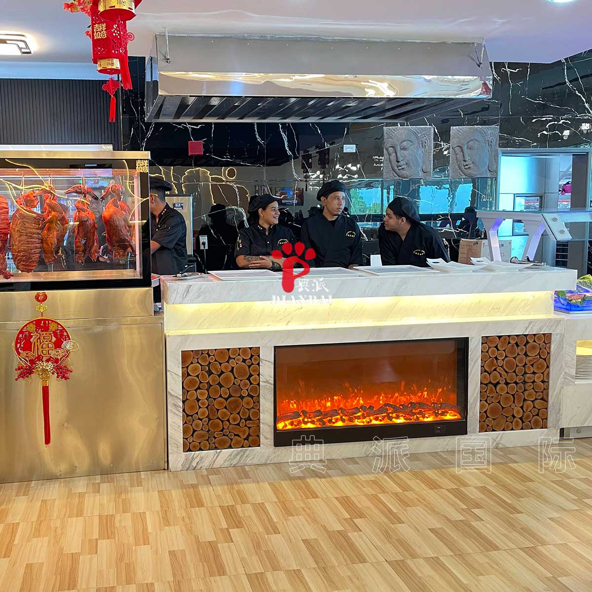 委内瑞拉餐厅前台吧台定制