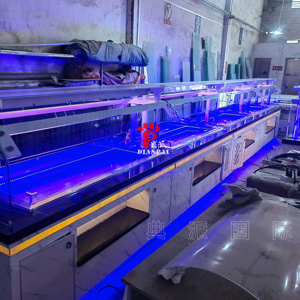 为美国餐厅设计生成的布菲冷台