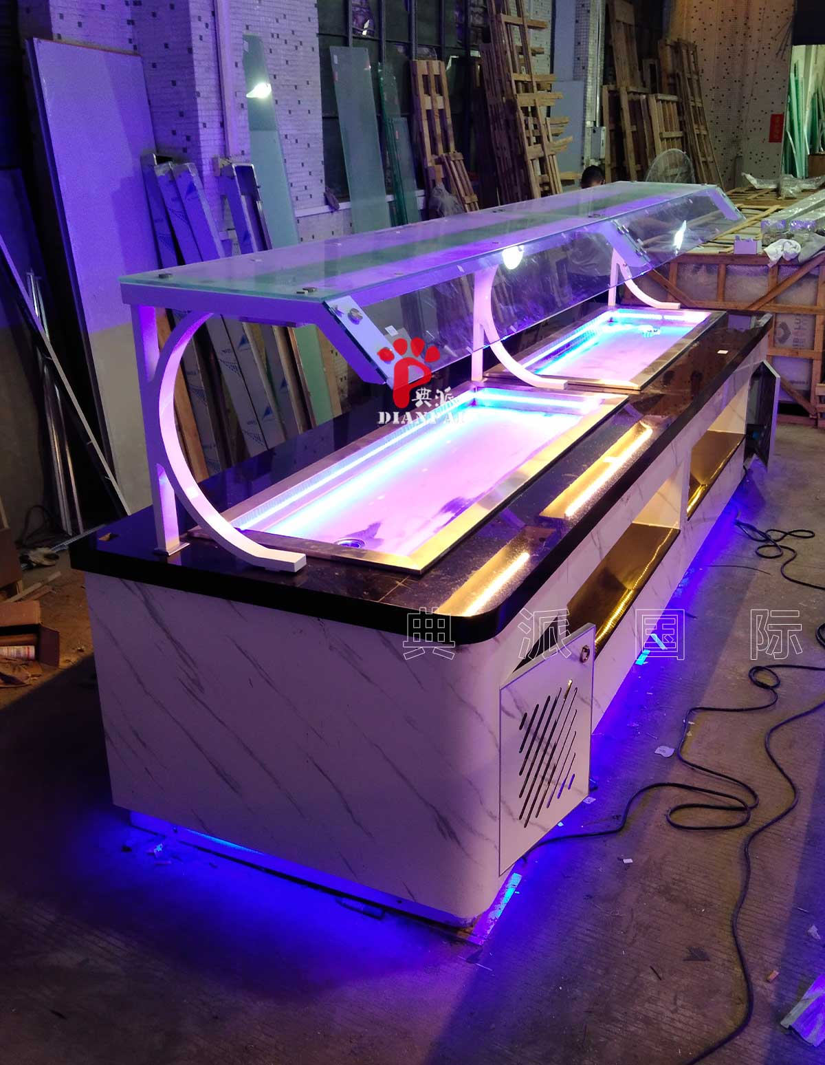 典派自助餐台车间实拍