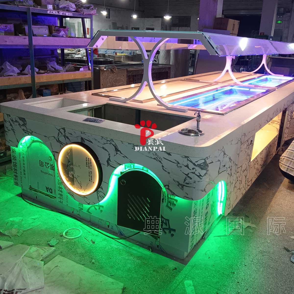 典派国际自助餐台布菲台