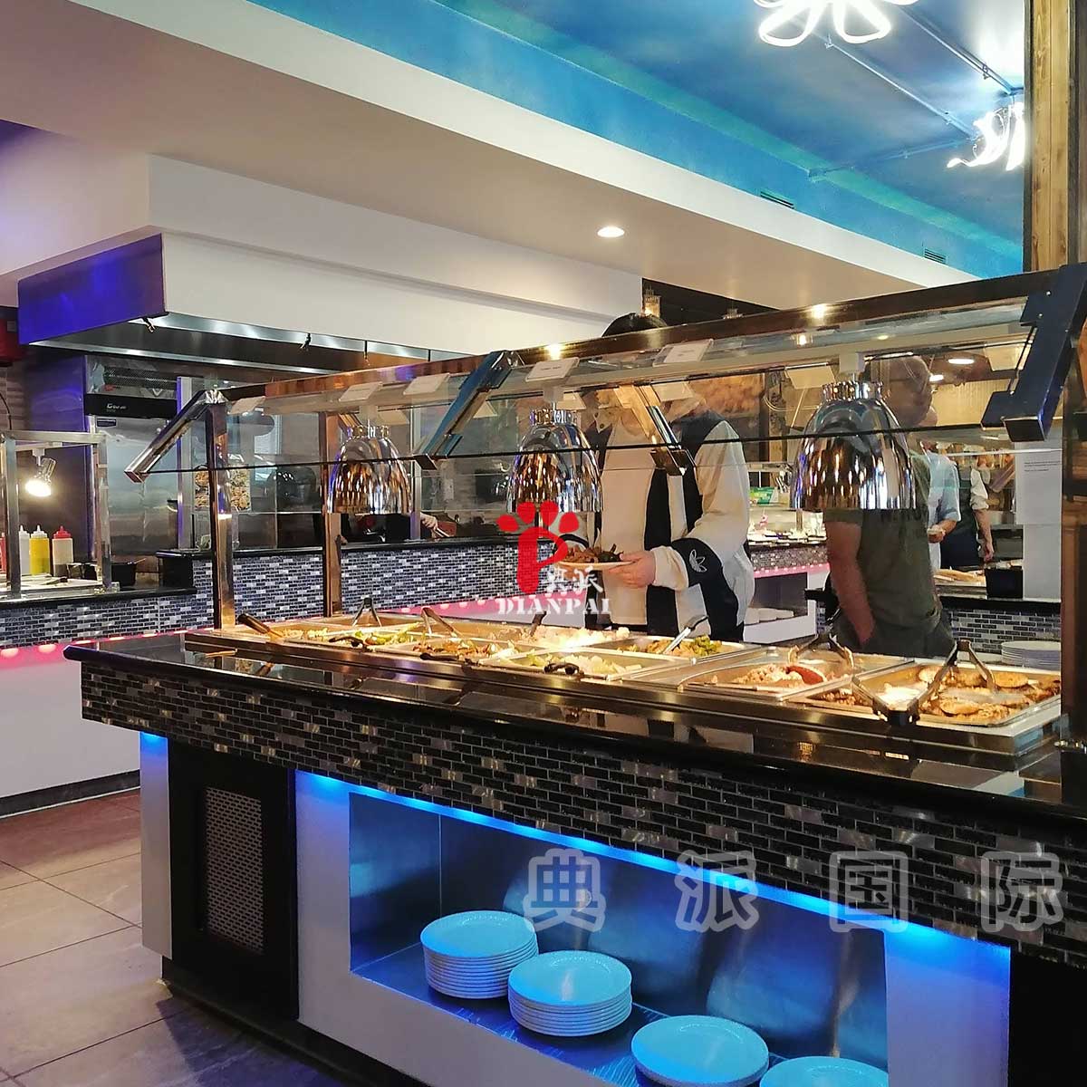 美国餐厅自助餐台流行这种Buffet Line