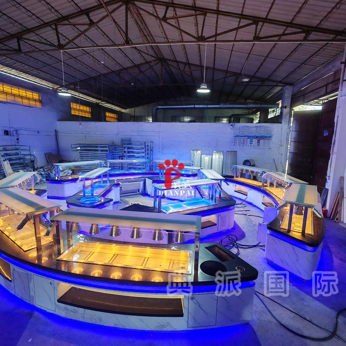 圆形自助餐台设计灵感来自“圆”的空间美学