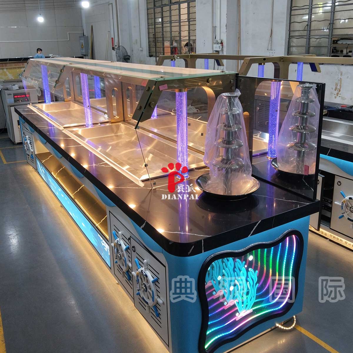 当海洋风设计遇上自助餐台：将海洋元素融入餐厅空间